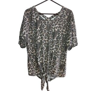 Sweet lovely by Jen leopard print top